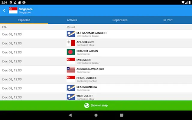 VesselFinder Free android App screenshot 9