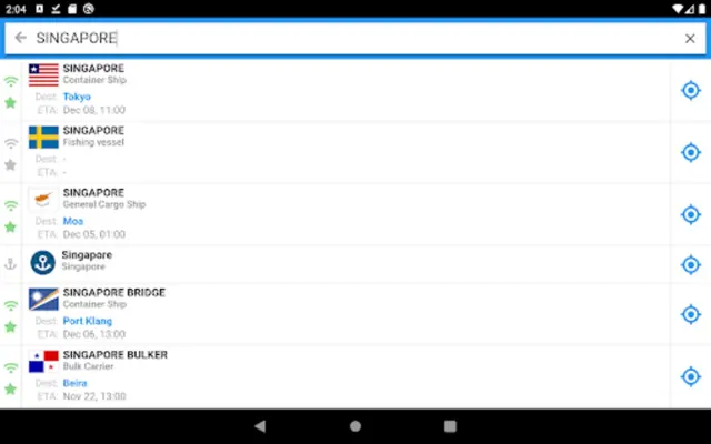 VesselFinder Free android App screenshot 10