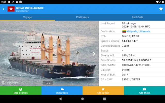 VesselFinder Free android App screenshot 14